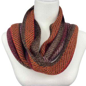 Cejon Scarf Womens‎ One Size Metallic Purple Red Orange Brown Acrylic 104"
